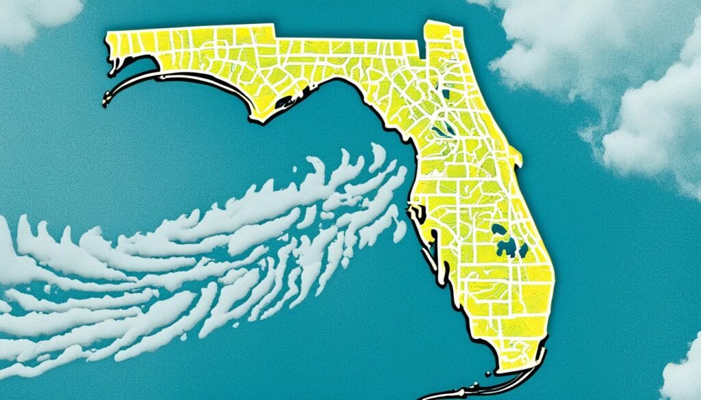 Tornado-prone areas in Florida